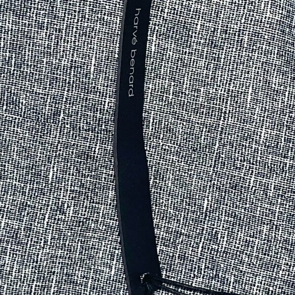 Harve Benard Black White Tweed Print Shorts Sz 6 4" Inseam - Picture 10 of 11